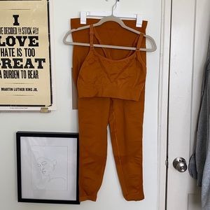 Burnt Orange All In Motion (Target Brand) matching work out set!